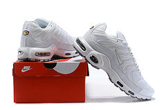 Air Max Plus TN1 ´´Triple White``(sola cinza)